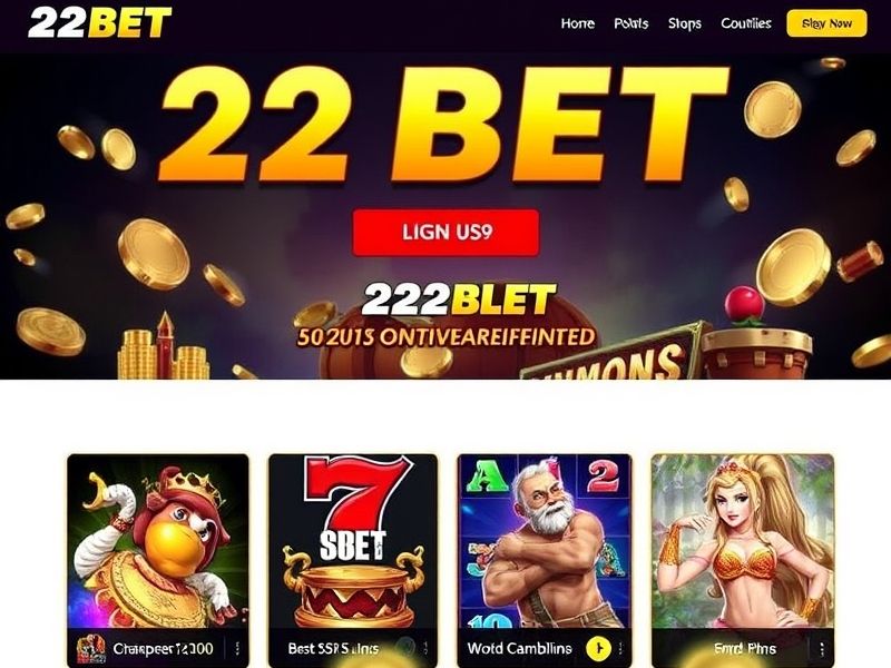 Explore the world of online slots with 22bet. Our website provides comprehensive reviews, strategies, and insights into the best slot games and betting sites.